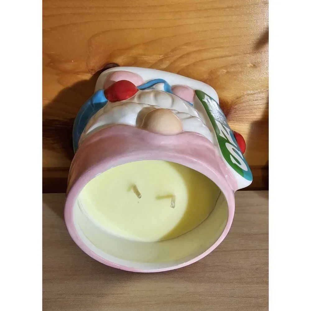 New Martha Stewart Gnome Snow Day Snowboarding 2 Wick Candle Jar Winter